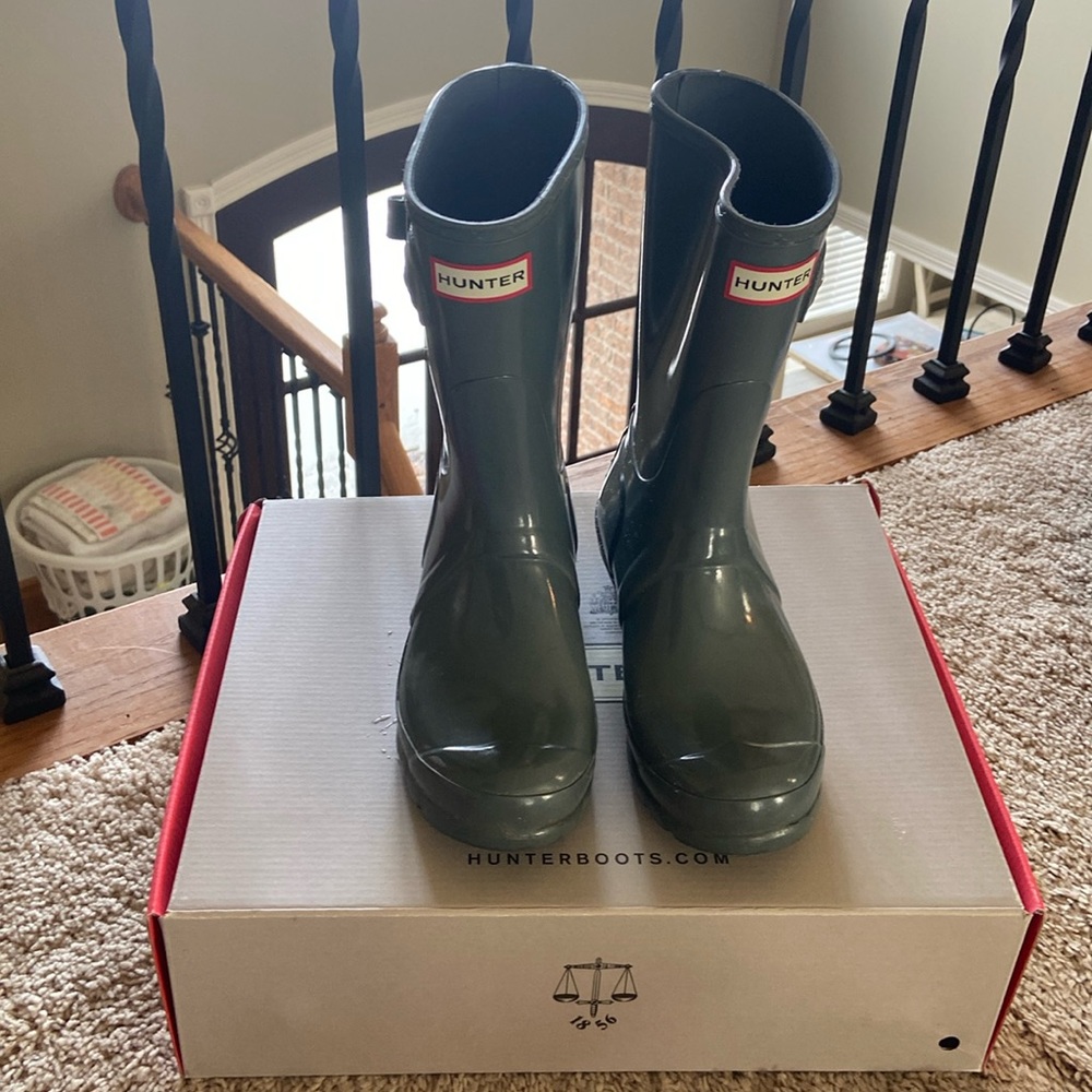 Hunter Womens Shirt Gloss Rain Boots